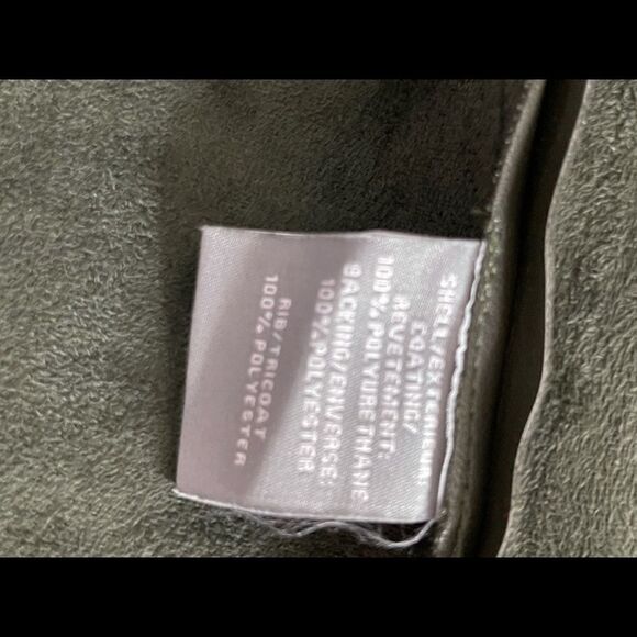 𝅺VEGAN Leather Olive  Jacket - Picture 6 of 10